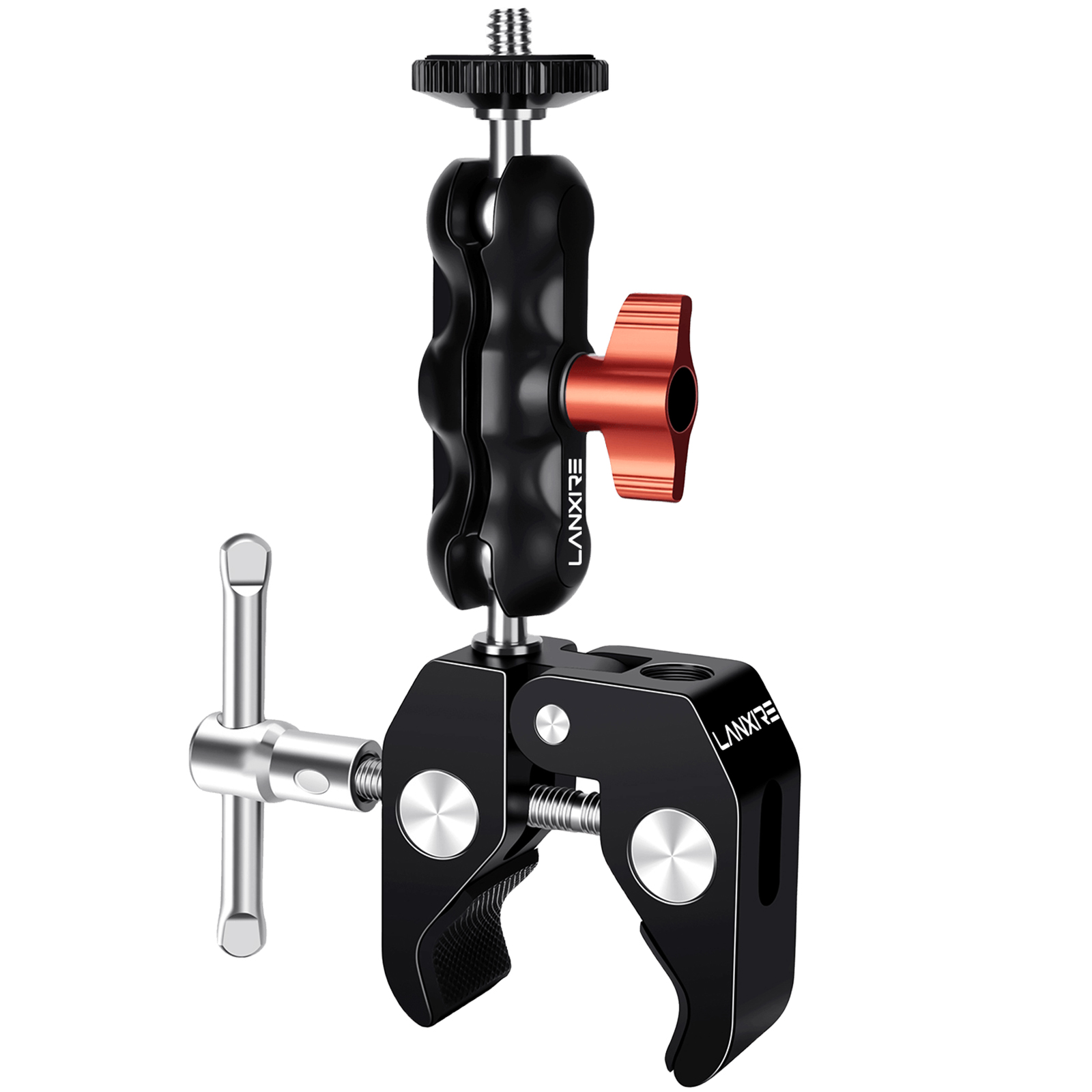 Photography Lighting Rig - Lanxire Super Clamp Kamera-Halterung mit Doppel-Kugelkopf,