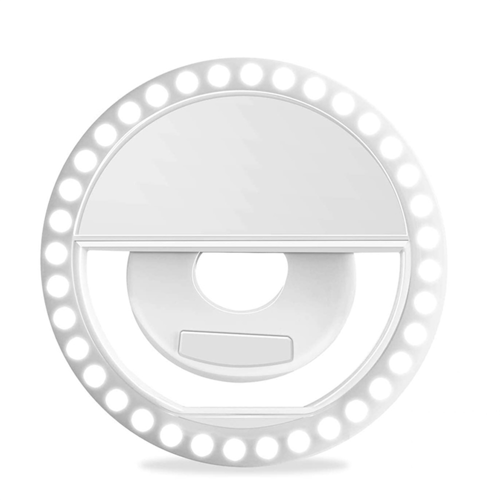 Photography Lighting Accessories - USB-Aufladbare LED-Selfie-Ringlampe Tragbares Aufhellungslicht Universelle Telefon-Ringlampe