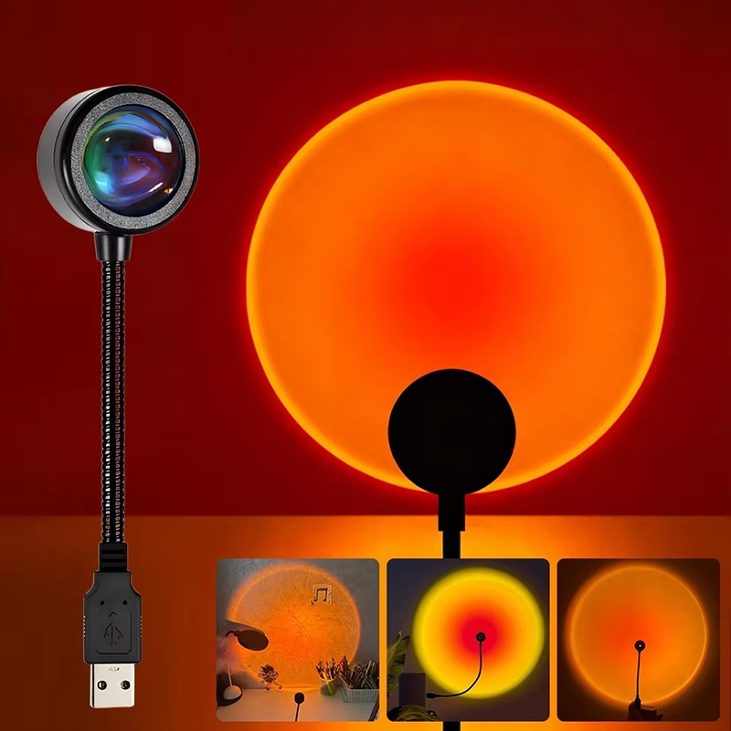 Photography Lighting Home - Farbverlauf USB-Sonnenuntergangslampe Heim-Hintergrunddekoration Fotografie Regenbogen-LED-Leuchten Flexible
