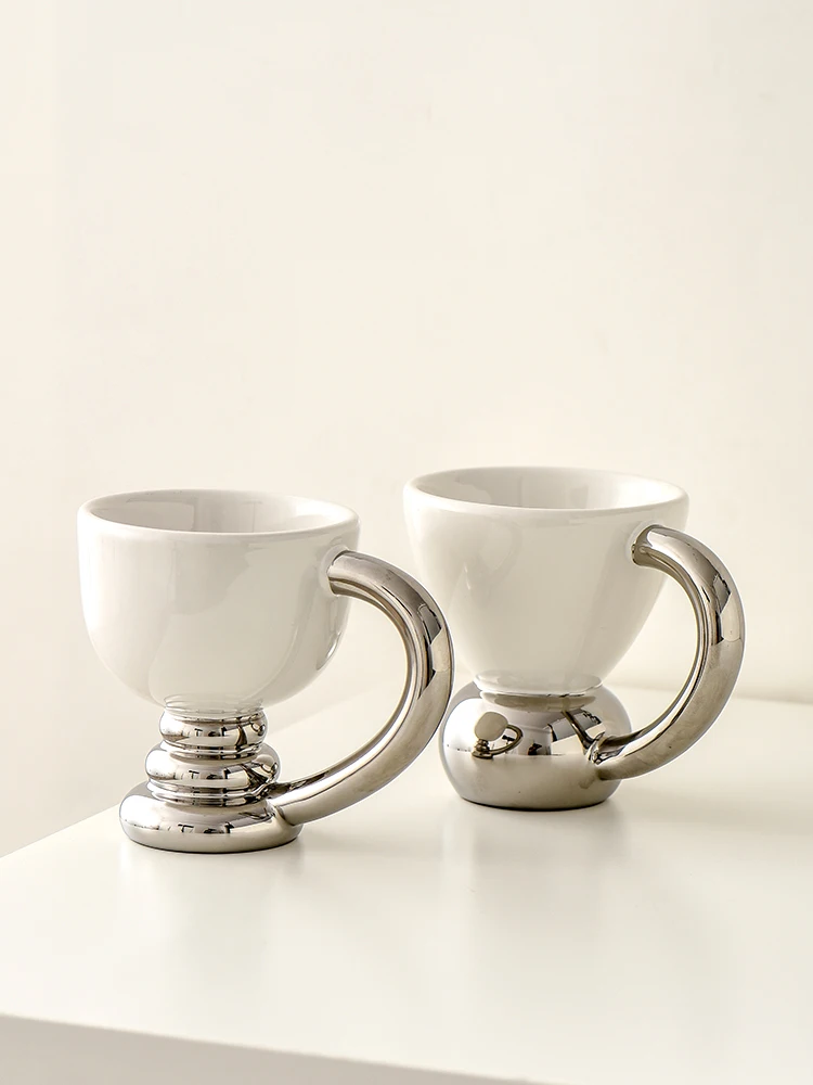 Photography Lighting Home - Ahunderjiaz-Keramik-Kaffeebecher, Hoher Becher, Trinkset für Zuhause,