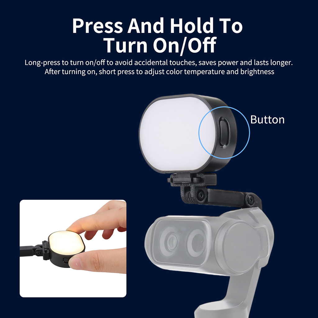 Photography Lighting Angles - Tragbares Gimbal-Fülllicht für Insta360 Luna Ultra,
