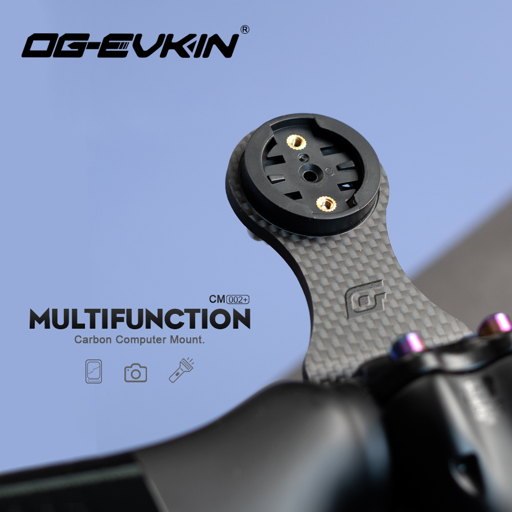 Photography Lighting Accessories - OG-EVKIN CM-02+ Fahrrad-Vorbauverlängerung aus Carbon, Computerhalterung