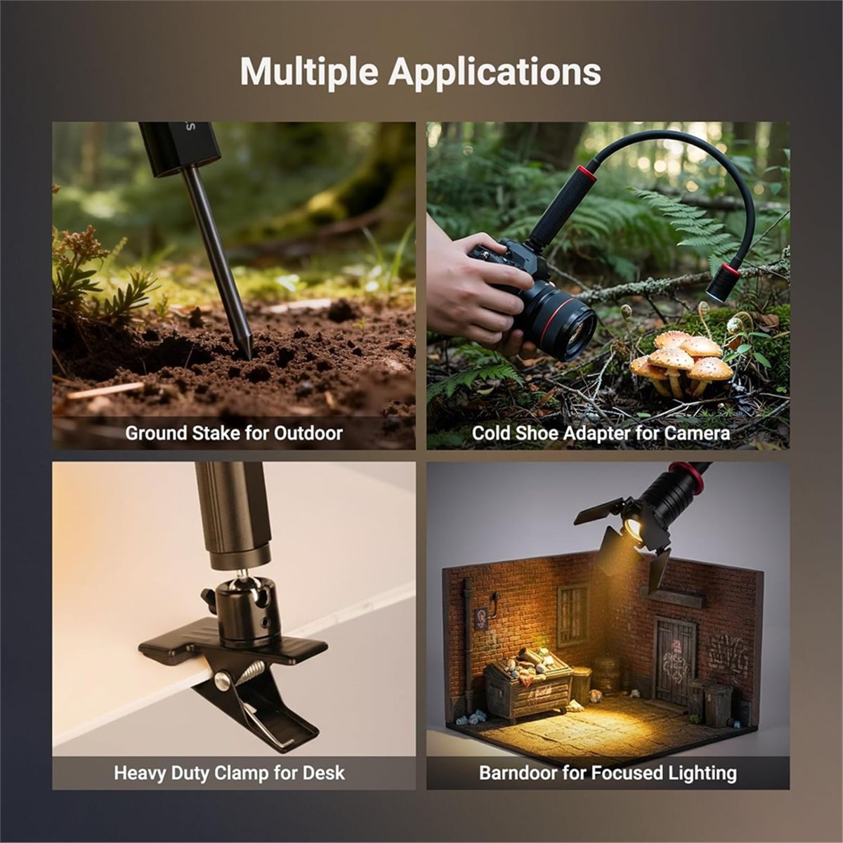 Photography Lighting Angles - M05K LED-Licht für Makrofotografie 4W Mini-Spotlampe