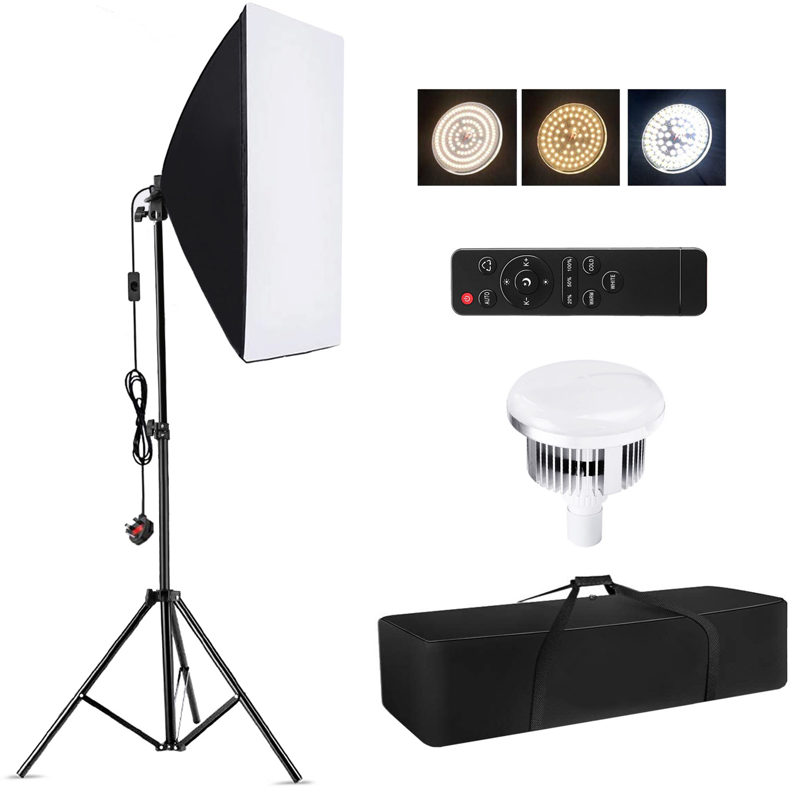 Photography Lighting Product - Camnoon Studio Fotografie-Lichtset Softbox-Beleuchtungsset mit 85W