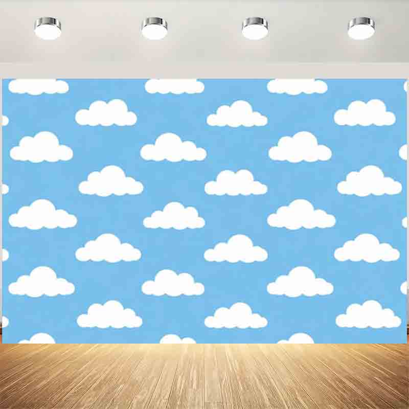 Photography Lighting For Portraits - Cartoon-Hintergrund mit einfachem blauem Himmel und