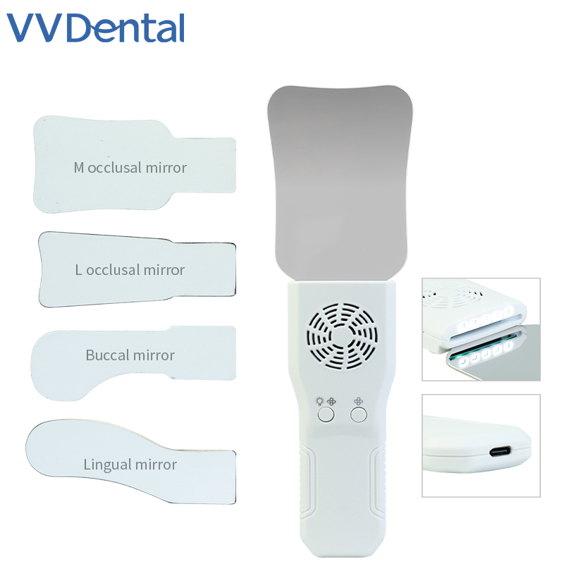 Photography Lighting Game - VVDental Dental Anti-Fog-Spiegel-Set, beschlagfreie Intraoralfotografie, Edelstahlspiegel