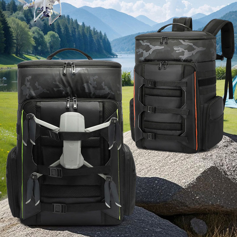 Photography Lighting Bag - UAV-Drohnen-Kletterrucksack Großer Fotografie-Kamera-Sport-Outdoor-Rucksack Trocken-Nass-Trennung Tragbarer Business-Laptop-Gepäckrucksack