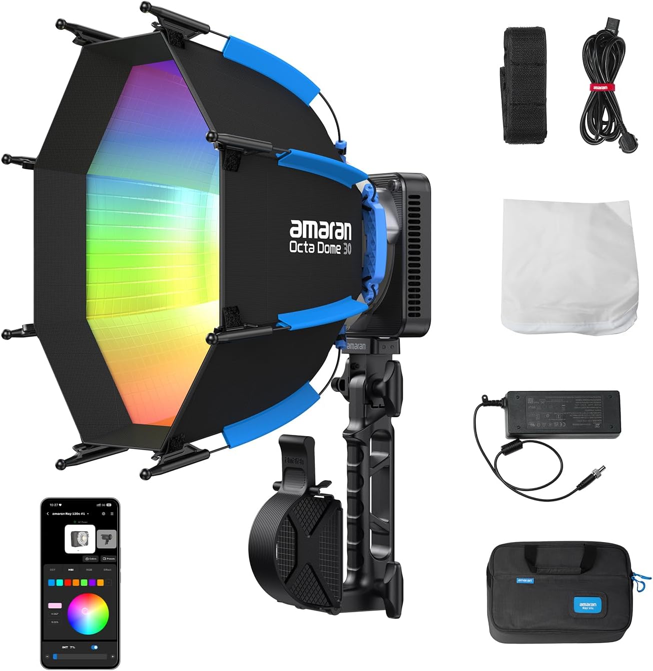 Photography Lighting Bag - 120W RGB LED-Videolicht, tragbare Studiobeleuchtung mit