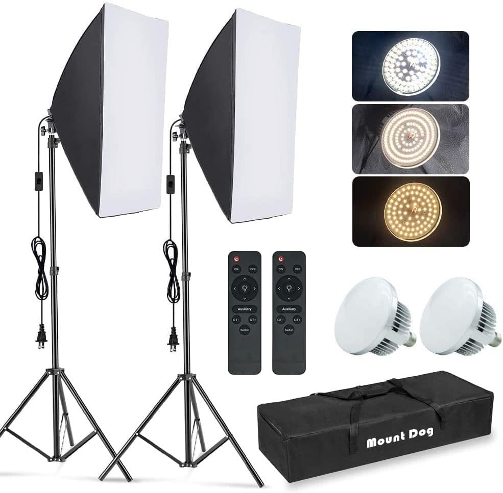 Photography Lighting Product - Fotografie-Softbox-Beleuchtungsset, 2er-Pack 50 x 70 cm