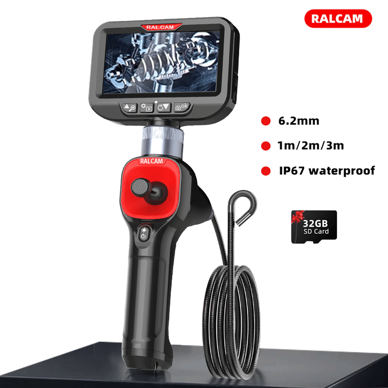 Photography Lighting Diagram - 360 ° Joystick-Gelenk-Endoskop, 6,2 mm 4-Wege-Automobil-Endoskop-Inspektionskamera