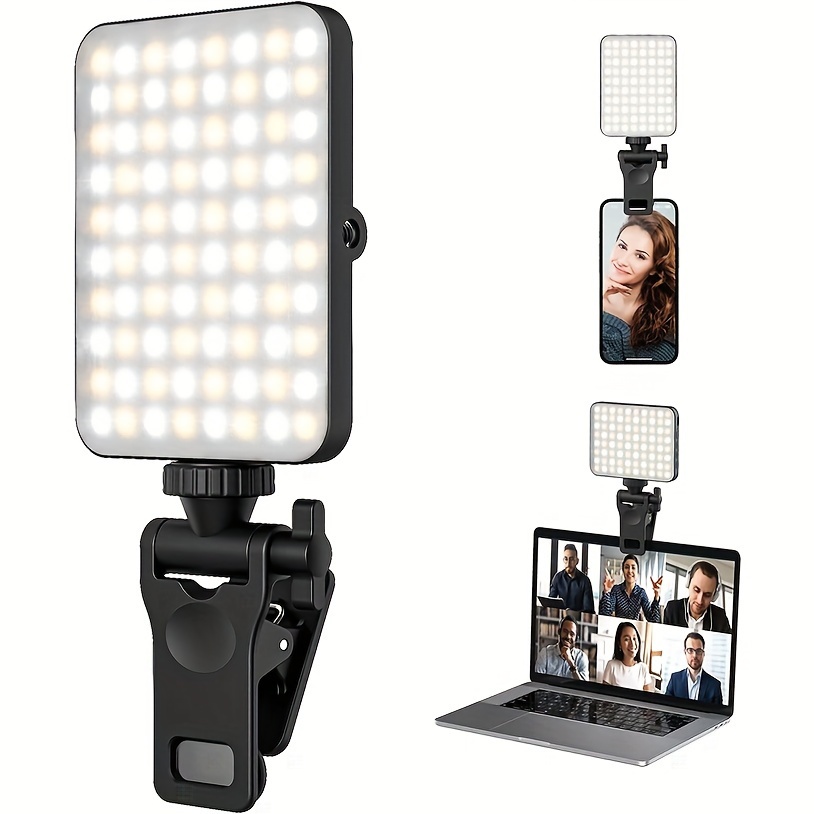 Photography Lighting Accessories - 1 Stück wiederaufladbares magnetisches LED-Selfie-Licht, 3