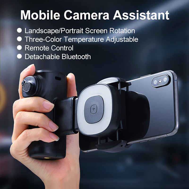 Photography Lighting Angles - Handy-Fülllicht mit 3 Farbtemperaturen, verstellbarem Winkel,