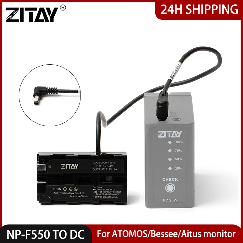 Photography Lighting For Dummies - ZITAY NP-F550 Dummy-Akku zu DC-Stromadapter für