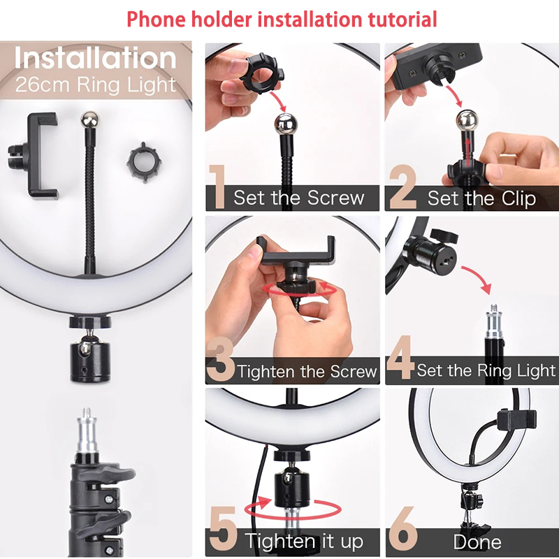 16/26/33cm Selfie-Ringlicht Fo – Photography Lighting Home Bewertung und Preis