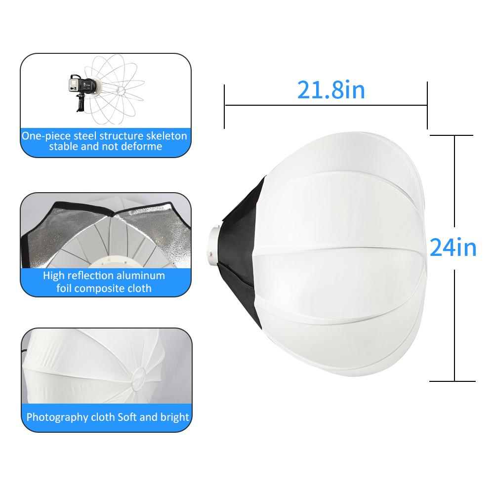 115 W Beleuchtung, 65 cm, Kuge – Globe Modifier Round Bewertung und Preis