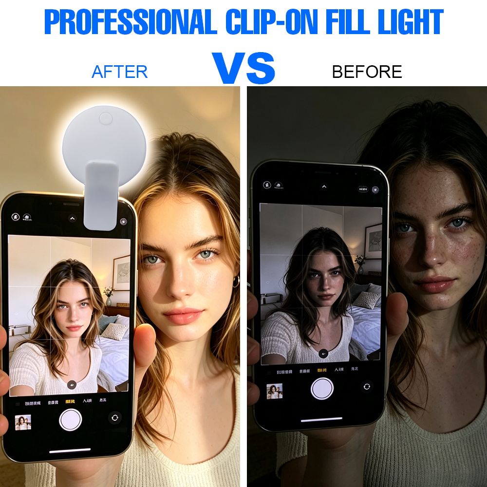 Tragbares Clip-On Selfie-Fülll – Makeup Photography Lighting Bewertung und Preis