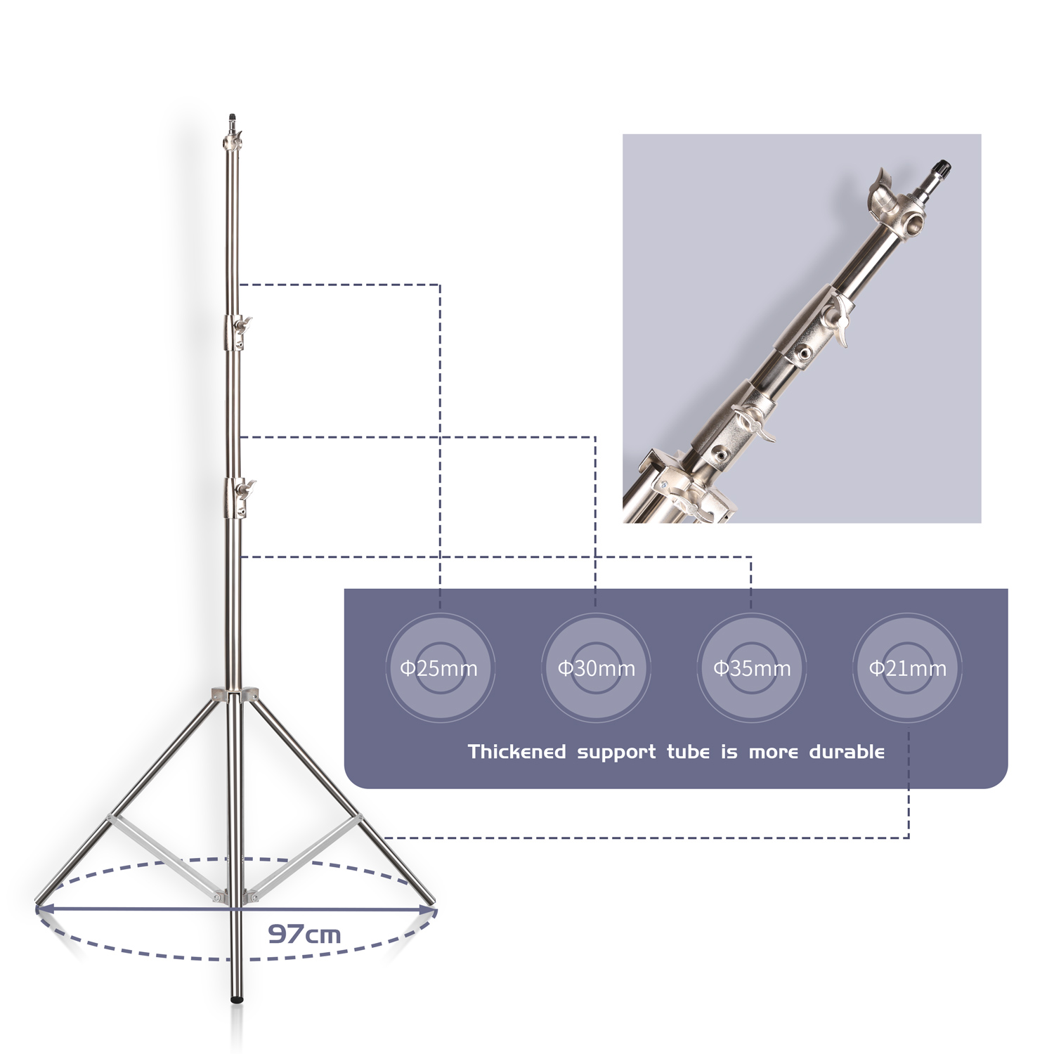 SH 2,8 M Edelstahl Licht Stehe – Photography Lighting Product Bewertung und Preis