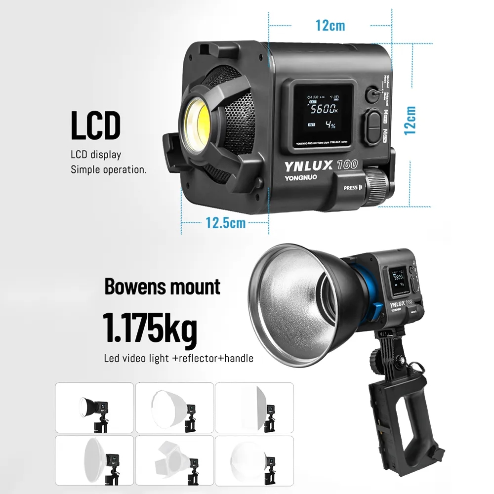 YONGNUO YNLUX100 100W 3200K-56 – Photography And Lighting Bewertung und Preis