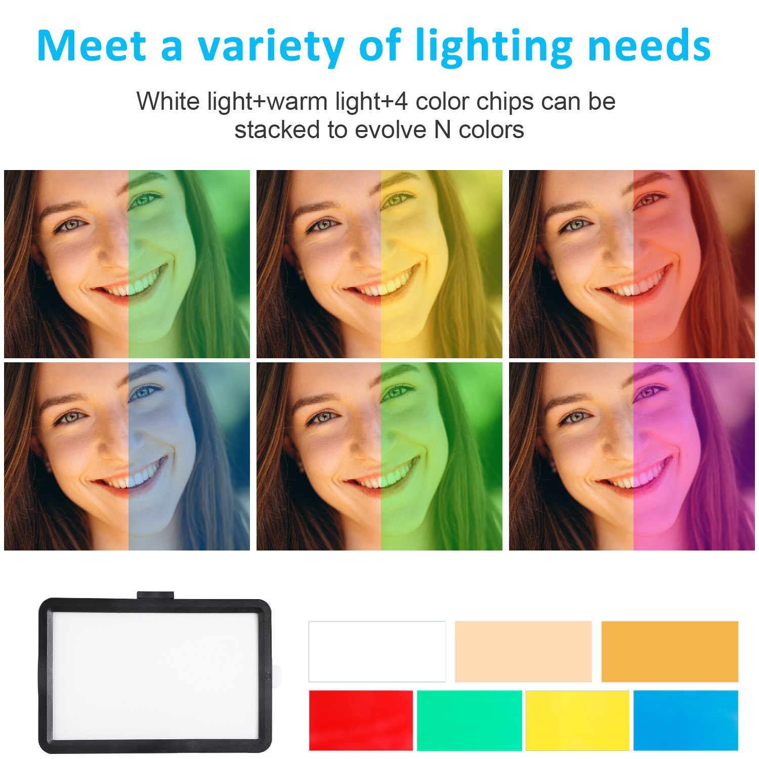 8-Zoll quadratisches LED-Fill- – Makeup Photography Lighting Bewertung und Preis