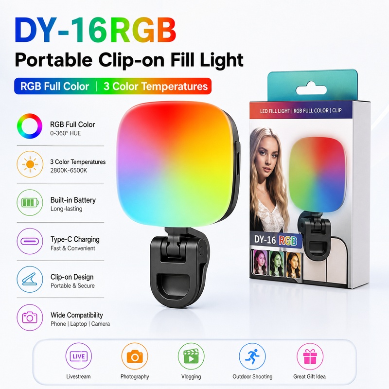 Tragbares RGB-LED-Fülllicht, T – Photography Lighting Rgb Bewertung und Preis