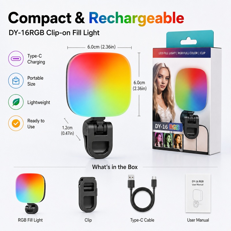 Tragbares RGB-LED-Fülllicht, T – Photography Lighting Rgb Bewertung und Preis