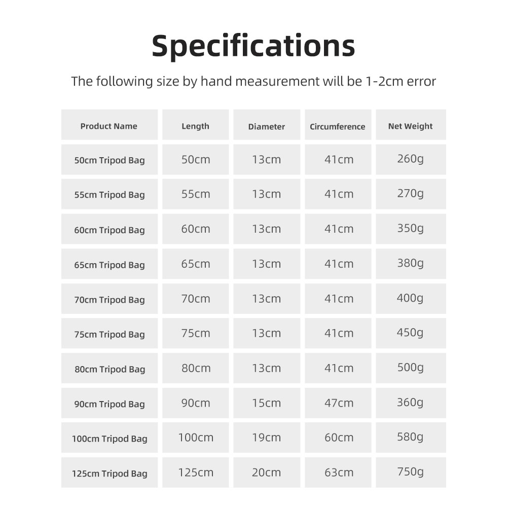 55/60/65/70/75/80/100/125 cm g – Photography Lighting Accessories Bewertung und Preis