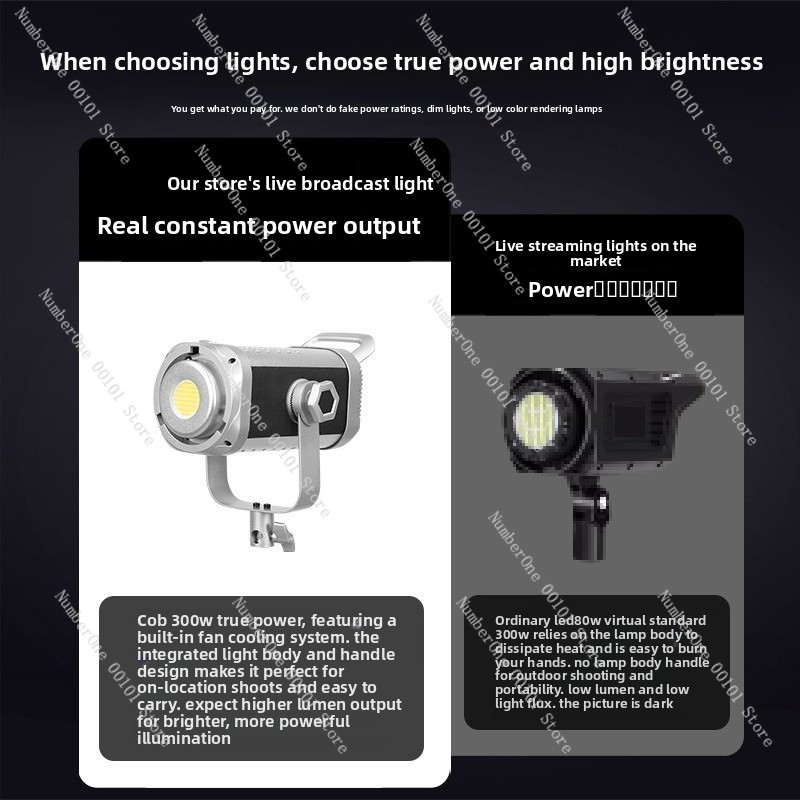 300W COB Fotografie-Licht mit  – Photography Lighting For Portraits Bewertung und Preis