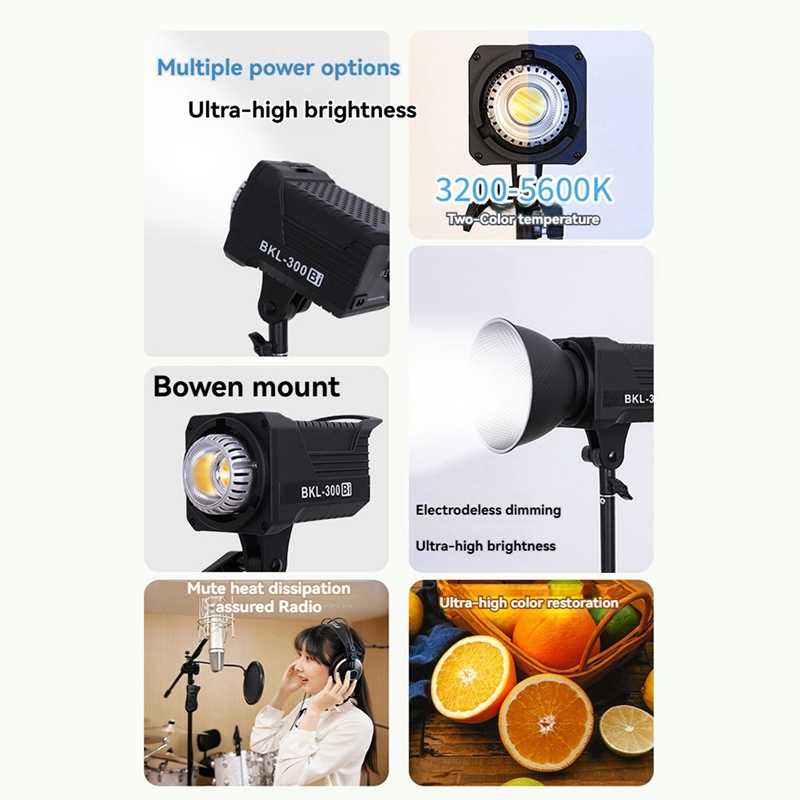 300W Bi-LED-Videoleuchte, kont – Photography And Lighting Bewertung und Preis